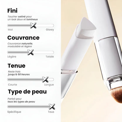 Fond de teint 2-en-1 avec pinceau intégré